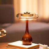 Orlaya | Brass and Glass Table Lamp with 3 Colour Temperatures and Integrated LED
