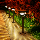 Serenor | Solar Pathway Light with Decorative Light Projection for Garden Path and Driveway Use