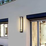 Nolvi | Modern Outdoor LED Pillar Wall Light in Stainless Steel with IP65 Waterproof Rating for Garden and Patio