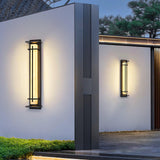 Nolvi | Modern Outdoor LED Pillar Wall Light in Stainless Steel with IP65 Waterproof Rating for Garden and Patio