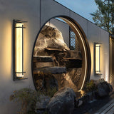Nolvi | Modern Outdoor LED Pillar Wall Light in Stainless Steel with IP65 Waterproof Rating for Garden and Patio