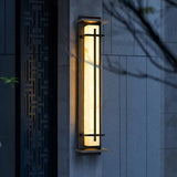 Nolvi | Modern Outdoor LED Pillar Wall Light in Stainless Steel with IP65 Waterproof Rating for Garden and Patio