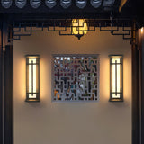 Nolvi | Modern Outdoor LED Pillar Wall Light in Stainless Steel with IP65 Waterproof Rating for Garden and Patio