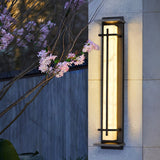 Nolvi | Modern Outdoor LED Pillar Wall Light in Stainless Steel with IP65 Waterproof Rating for Garden and Patio
