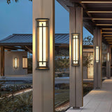 Nolvi | Modern Outdoor LED Pillar Wall Light in Stainless Steel with IP65 Waterproof Rating for Garden and Patio