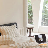 Veloura | Faux Fur Throw Blanket and Cushion Set Soft Plush Home Decor