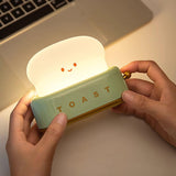 Averisse | Cute Toaster Night Light with USB Charging and Warm 3000K LED Glow