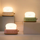 Averisse | Cute Toaster Night Light with USB Charging and Warm 3000K LED Glow