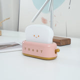 Averisse | Cute Toaster Night Light with USB Charging and Warm 3000K LED Glow