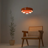 Veloraine | Triple Layer Disc Macaron Pendant Light With Aluminium Shade in Multiple Colours