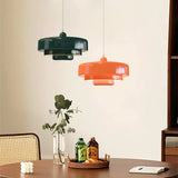 Veloraine | Triple Layer Disc Macaron Pendant Light With Aluminium Shade in Multiple Colours