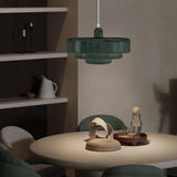 Veloraine | Triple Layer Disc Macaron Pendant Light With Aluminium Shade in Multiple Colours