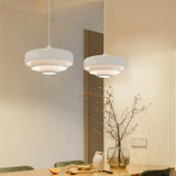 Veloraine | Triple Layer Disc Macaron Pendant Light With Aluminium Shade in Multiple Colours
