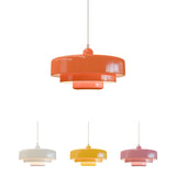 Veloraine | Triple Layer Disc Macaron Pendant Light With Aluminium Shade in Multiple Colours