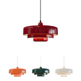 Veloraine | Triple Layer Disc Macaron Pendant Light With Aluminium Shade in Multiple Colours
