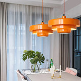 Veloraine | Triple Layer Disc Macaron Pendant Light With Aluminium Shade in Multiple Colours