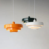 Veloraine | Triple Layer Disc Macaron Pendant Light With Aluminium Shade in Multiple Colours