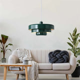 Veloraine | Triple Layer Disc Macaron Pendant Light With Aluminium Shade in Multiple Colours