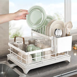 Talvyn | Modern Kitchen Dish Drying Rack with Drainage