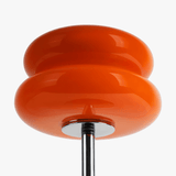 Lorraine | Chrome Macaron Table Lamp with Hand-Blown Glass Shade