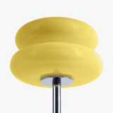 Lorraine | Chrome Macaron Table Lamp with Hand-Blown Glass Shade