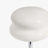 Lorraine | Chrome Macaron Table Lamp with Hand-Blown Glass Shade