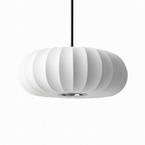 Noreviah | Wabi-Sabi Silk Pendant Light with Fabric Shade for Dining Rooms and Living Spaces