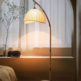 Avelune | Japandi Floor Light with Bamboo Frame for Soft Living Room Lighting