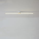 Lunorix | Modern Linear Ceiling Light Slim LED Flush Mount for Contemporary Living Room and Bedroom Lighting