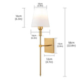 Elarisse | Wireless Rechargeable Wall Light with Remote Control and Modern Metal Design