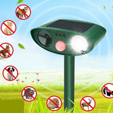 Esen | Solar Ultrasonic Animal Repeller with Motion Sensor and LED Light for Garden and Outdoor Protection