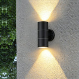 Siro | Up Down Outdoor Wall Light in Stainless Steel with GU10 Fitting for Garden and Patio