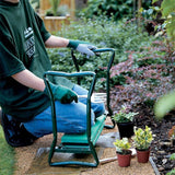 Elo | 2-in-1 Garden Kneeler and Seat with Folding Steel Frame and EVA Foam Pad for Gardening