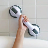 Varok | Compact Suction Grab Bar with Non-Slip Coating for Tiles, Glass and Metal Bathroom Surfaces