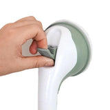 Varok | Compact Suction Grab Bar with Non-Slip Coating for Tiles, Glass and Metal Bathroom Surfaces