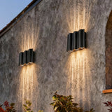 Tovex | Up Down Outdoor Wall Light, Wave Design, Die-Cast Aluminium, IP54 Rated