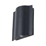 Tovex | Up Down Outdoor Wall Light, Wave Design, Die-Cast Aluminium, IP54 Rated