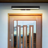 Klyro | Outdoor Linear Wall Light with Motion Sensor, IP65, Black Stainless Steel, LED