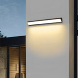 Sireya | Modern Outdoor LED Wall Light with Waterproof IP65 Linear Design for Garden & Patio Lighting