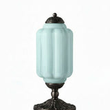 Averellea | Vintage Milk Glass Table Light with Bronze Base for Warm Ambient Lighting