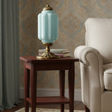 Averellea | Vintage Milk Glass Table Light with Bronze Base for Warm Ambient Lighting