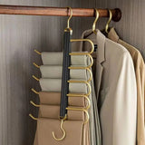 Lumo | Rotating Aluminium Trouser Hanger with 6 Retractable Arms for Wardrobe and Dressing Room