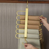 Lumo | Rotating Aluminium Trouser Hanger with 6 Retractable Arms for Wardrobe and Dressing Room