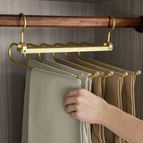 Lumo | Rotating Aluminium Trouser Hanger with 6 Retractable Arms for Wardrobe and Dressing Room
