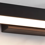 Klyro | Outdoor Linear Wall Light with Motion Sensor, IP65, Black Stainless Steel, LED