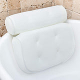 Daviu | Ergonomic Bath Pillow with 3D Mesh and Non-Slip Suction Cups for Neck and Shoulder Support