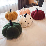 Sano | Pumpkin Shaped Plush Cushion in Autumnal Colours for Living Room, Bedroom and Reading Corner