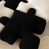 Kenu | Puzzle Shaped Fleece Cushion with PP Cotton Filling for Living Room and Bedroom Decor