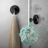Sorin | Suction Cup Hook in ABS with No-Drill PVC Disc for Bathroom, Kitchen and Entryway Use