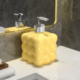 Kelrin | Ceramic Soap Dispenser with Bubble Texture and Glossy Finish for Bathroom and Kitchen